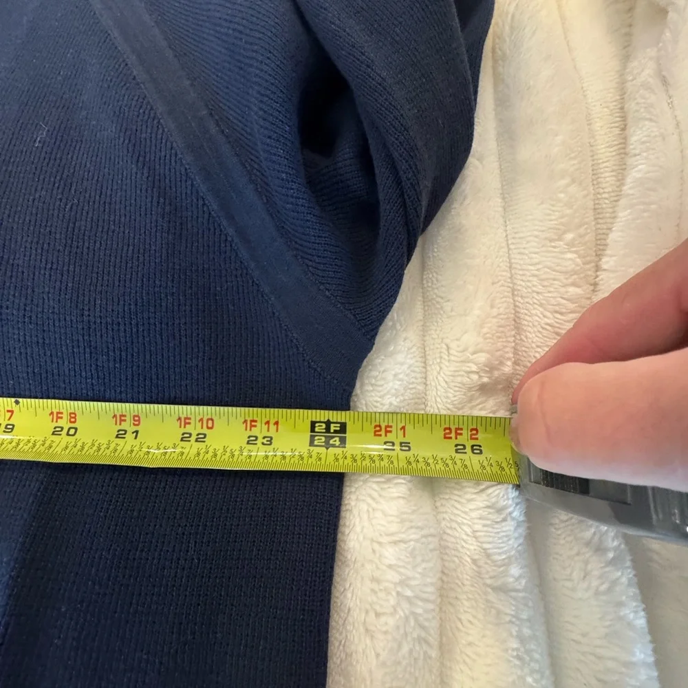 Banana Republic Cotton Sweater Men’s XL Quarter Zip Blue Pullover